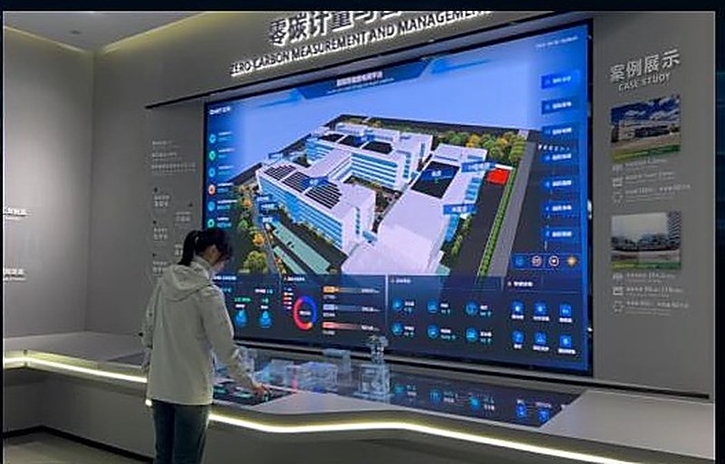 交互数字沙盘展示 - 触摸点选 · 分区信息调取