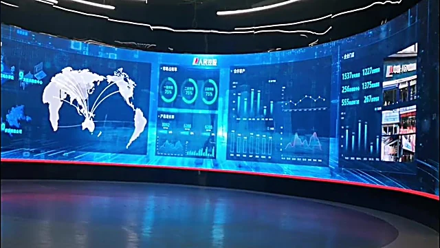 投影融合弧形系统